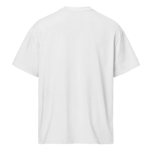 White t-shirt on a white background