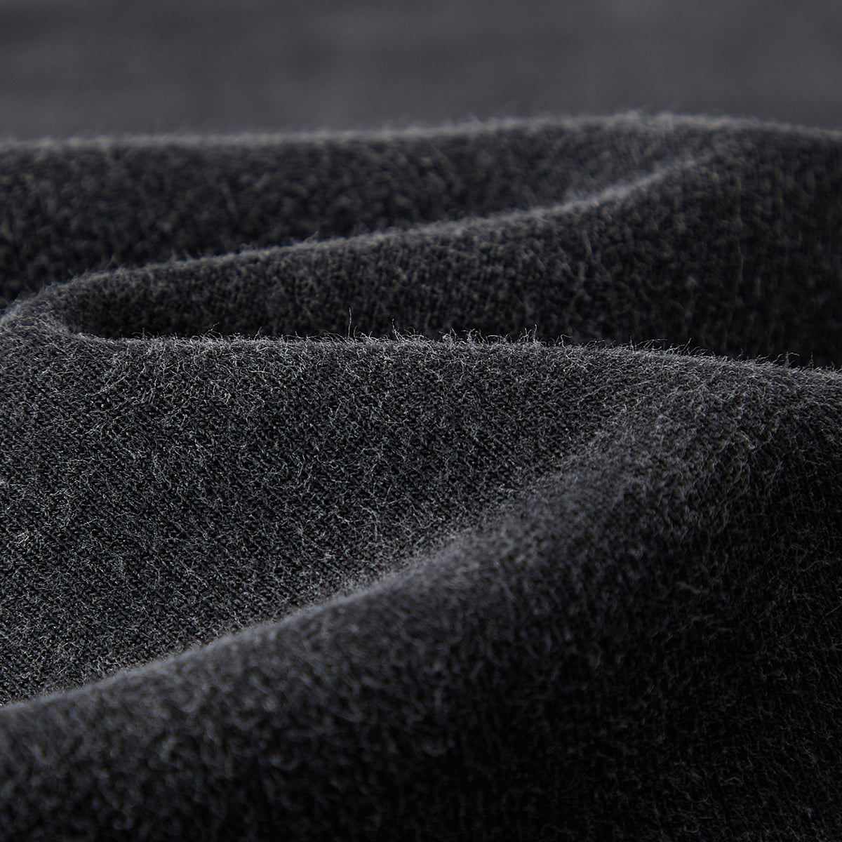 Close-up of dark gray fabric texture