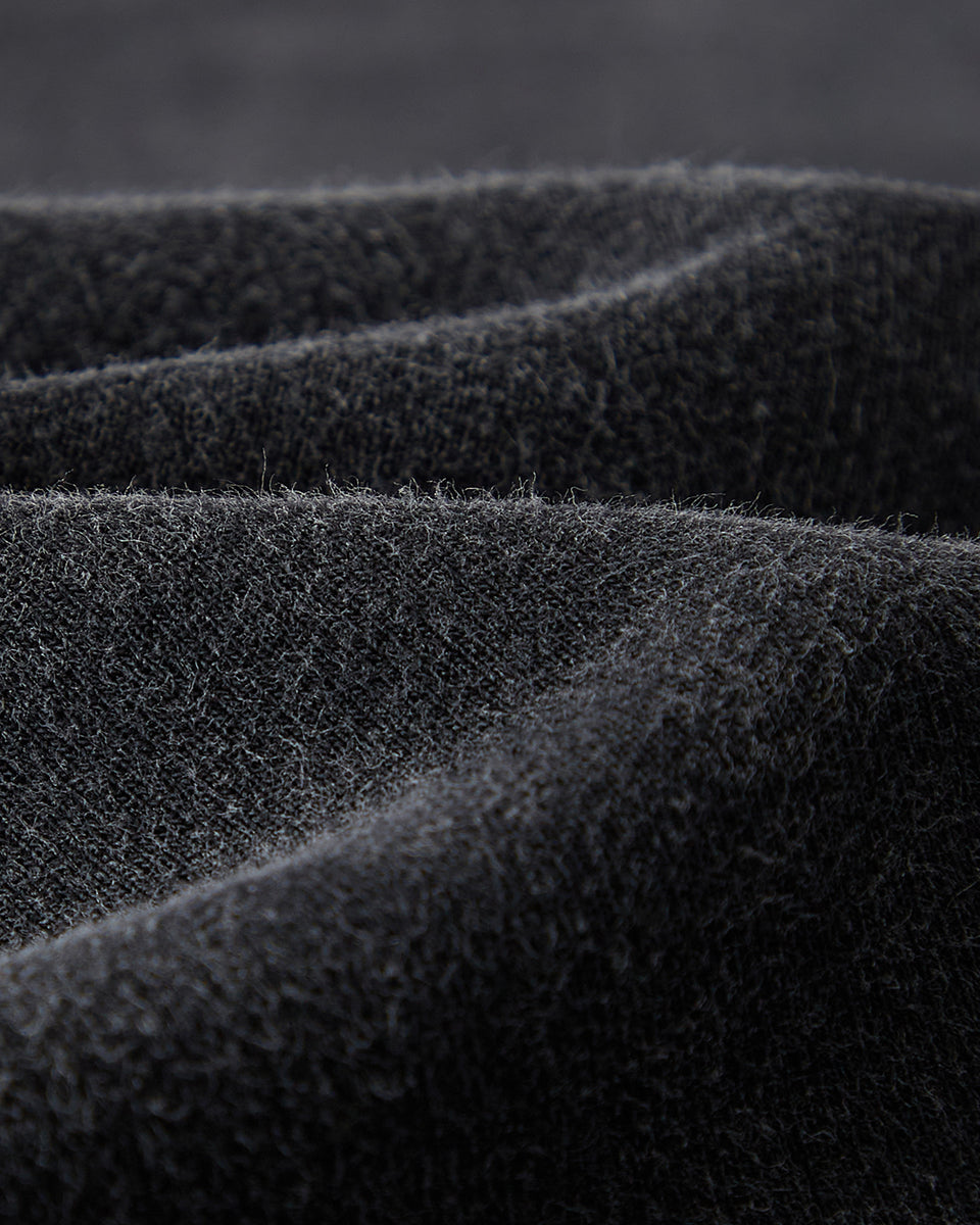 Close-up of dark gray fabric texture