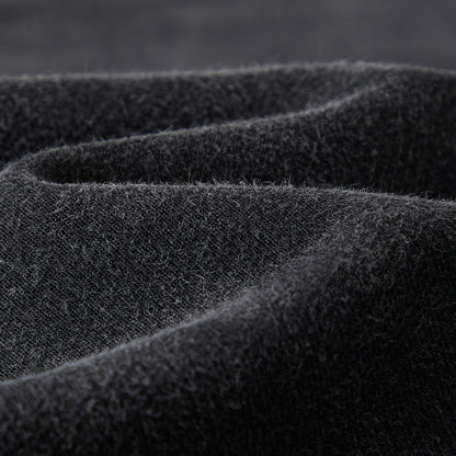 Close-up of dark gray fabric texture