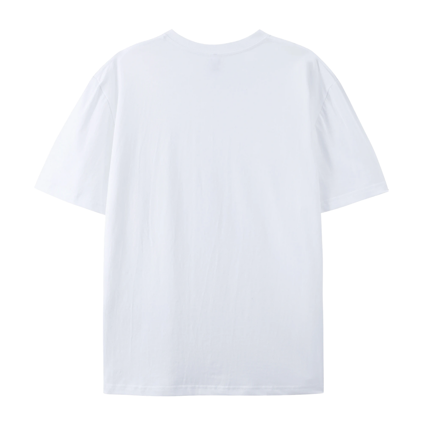 Plain white t-shirt on a white background