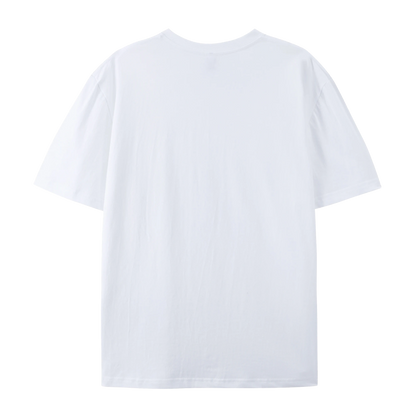 Plain white t-shirt on a white background
